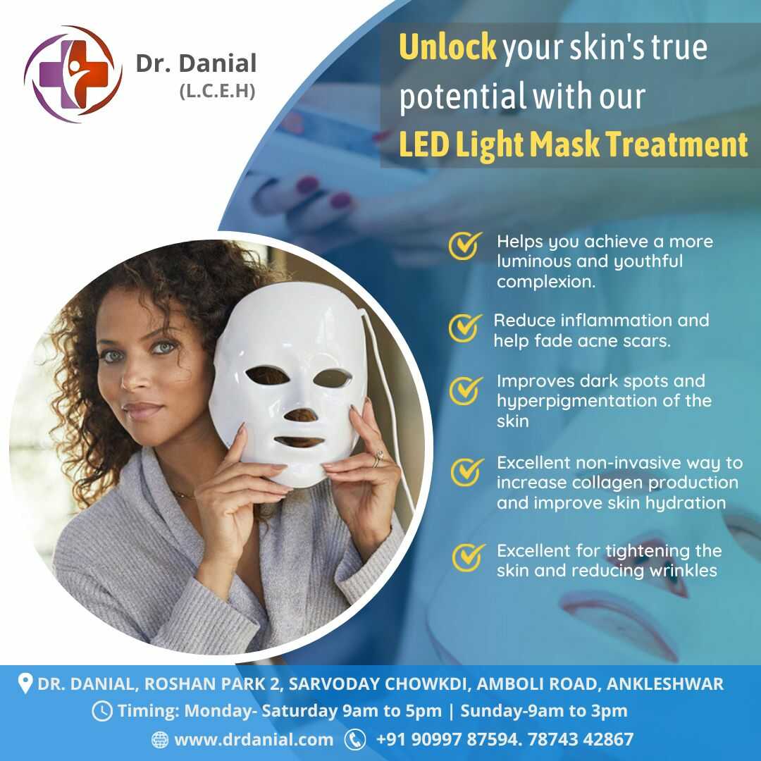LED mask Treatment - Instagram marketing for doctor