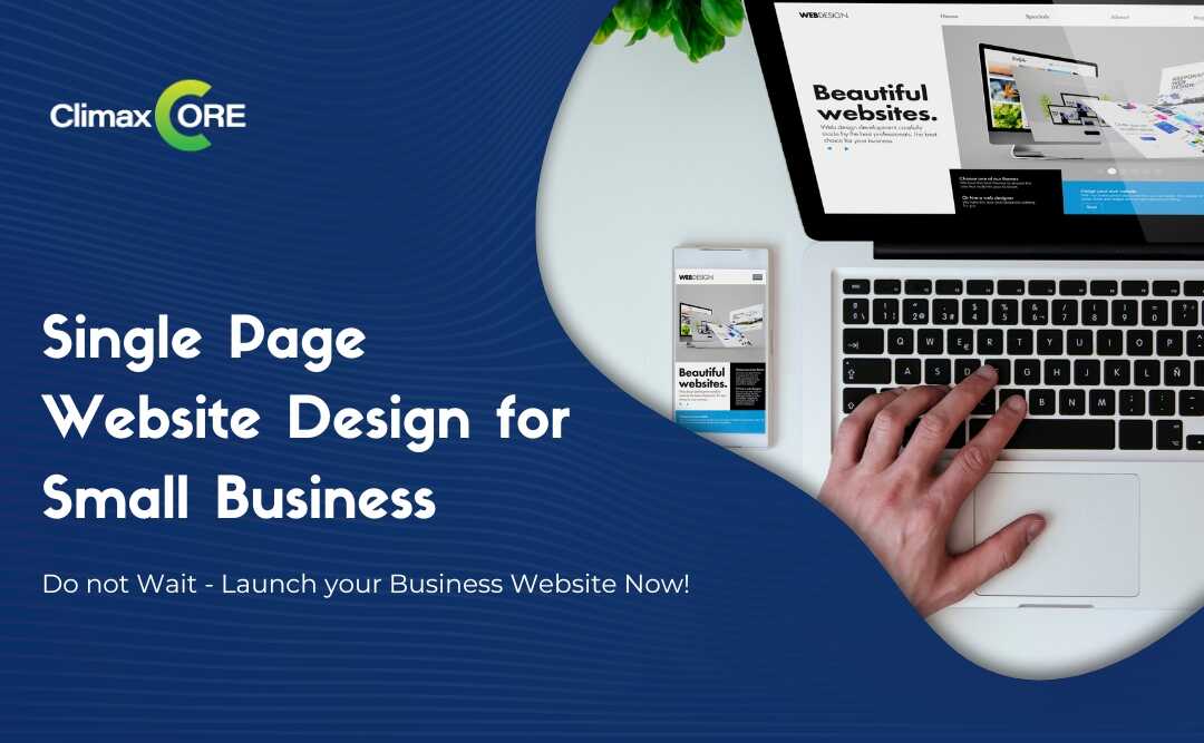Single Page Website Design for Small Business