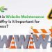 What is Website Maintenance and Why is it Important for Business