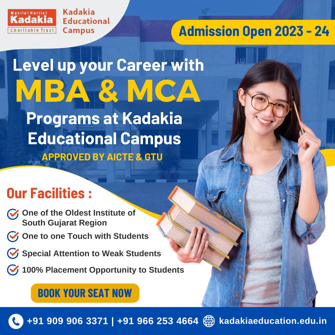 MBA and MCA Education College social media post